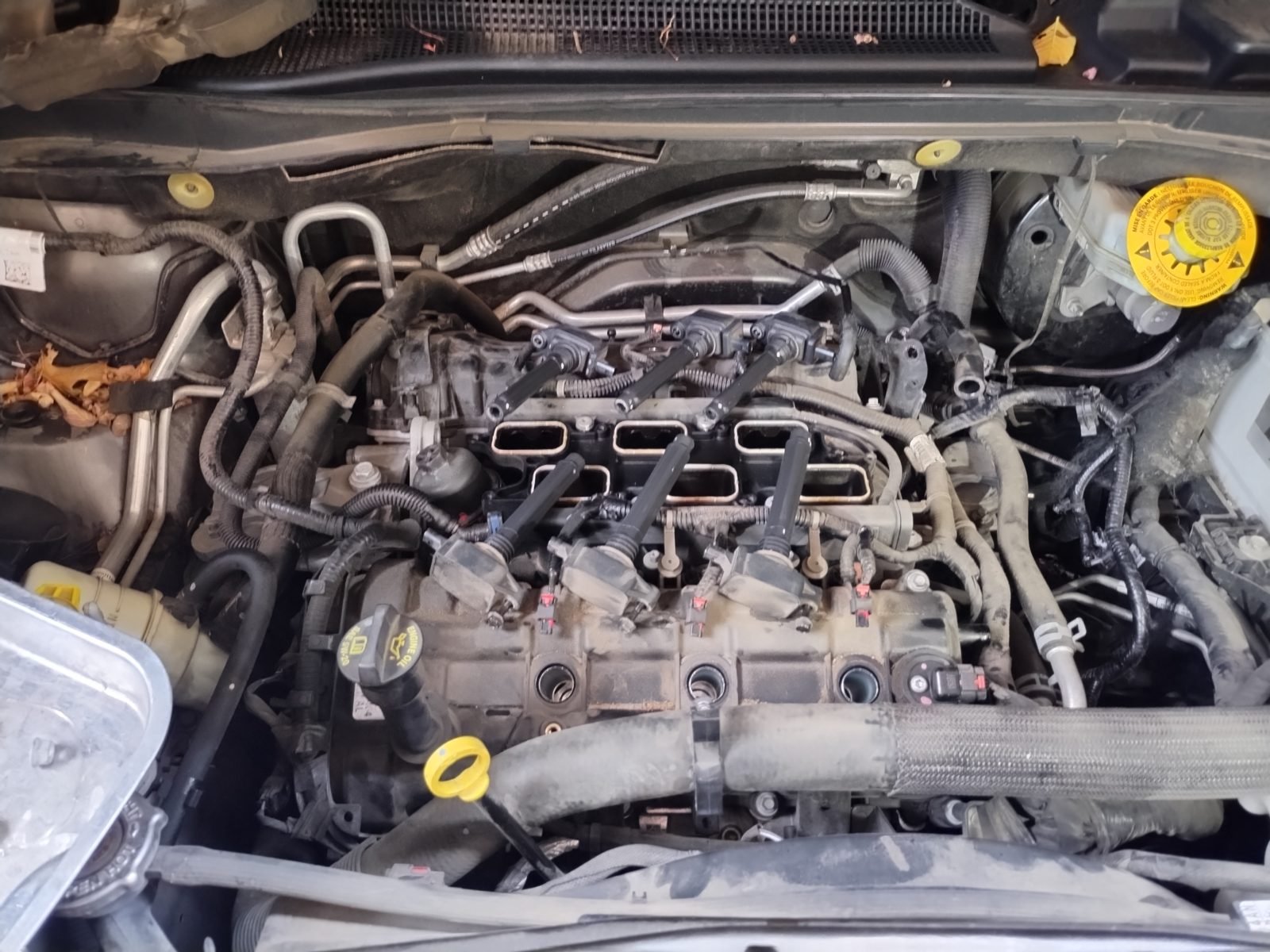 On-site diagnostics scan tool plugged into a vehicle in Austin