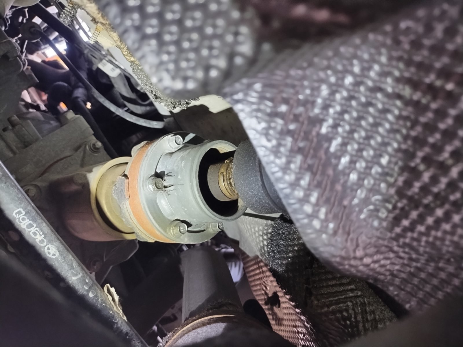 Mobile mechanic servicing a work fleet vehicle in Austin